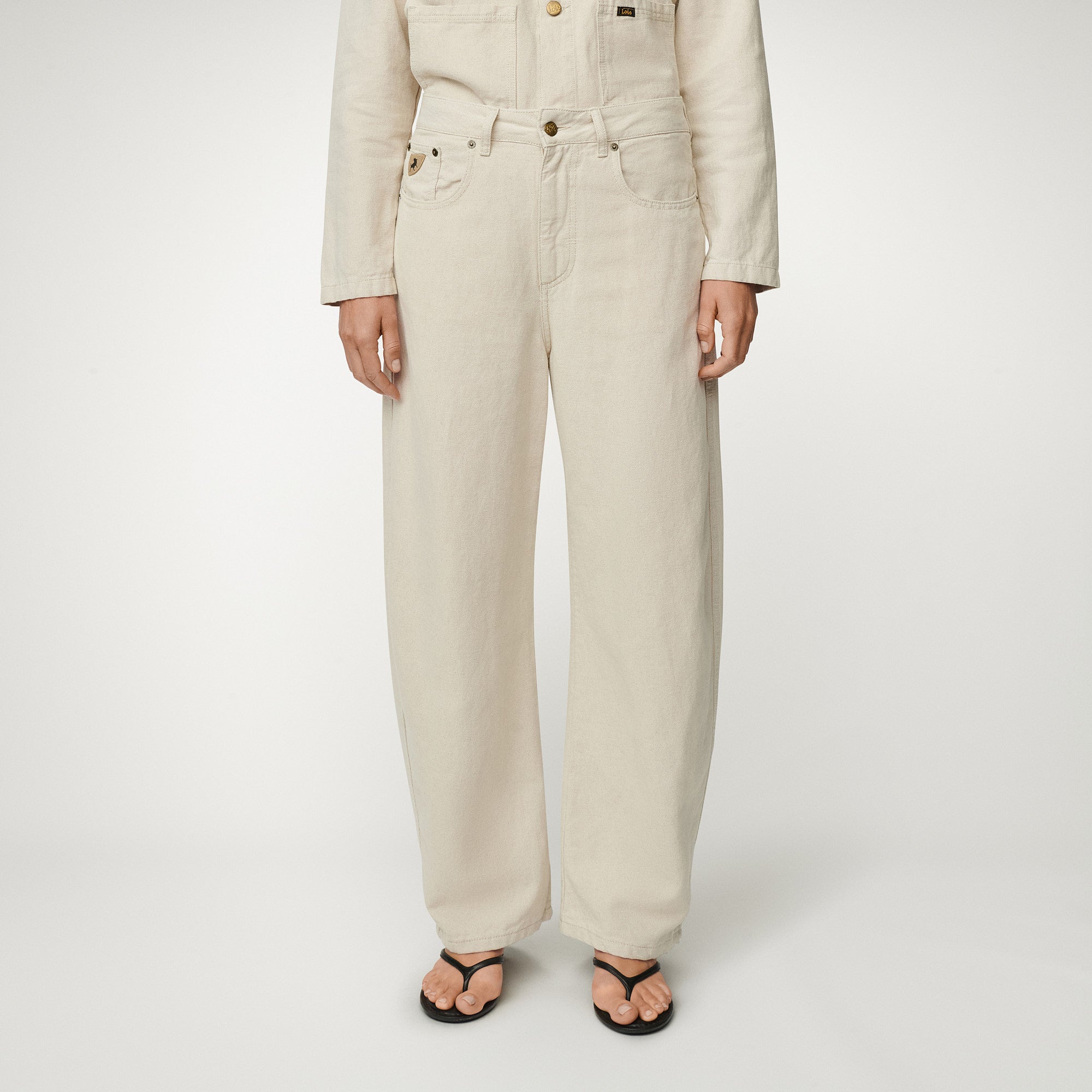 DALI  Linen Jeans - Natural Linen Rinse