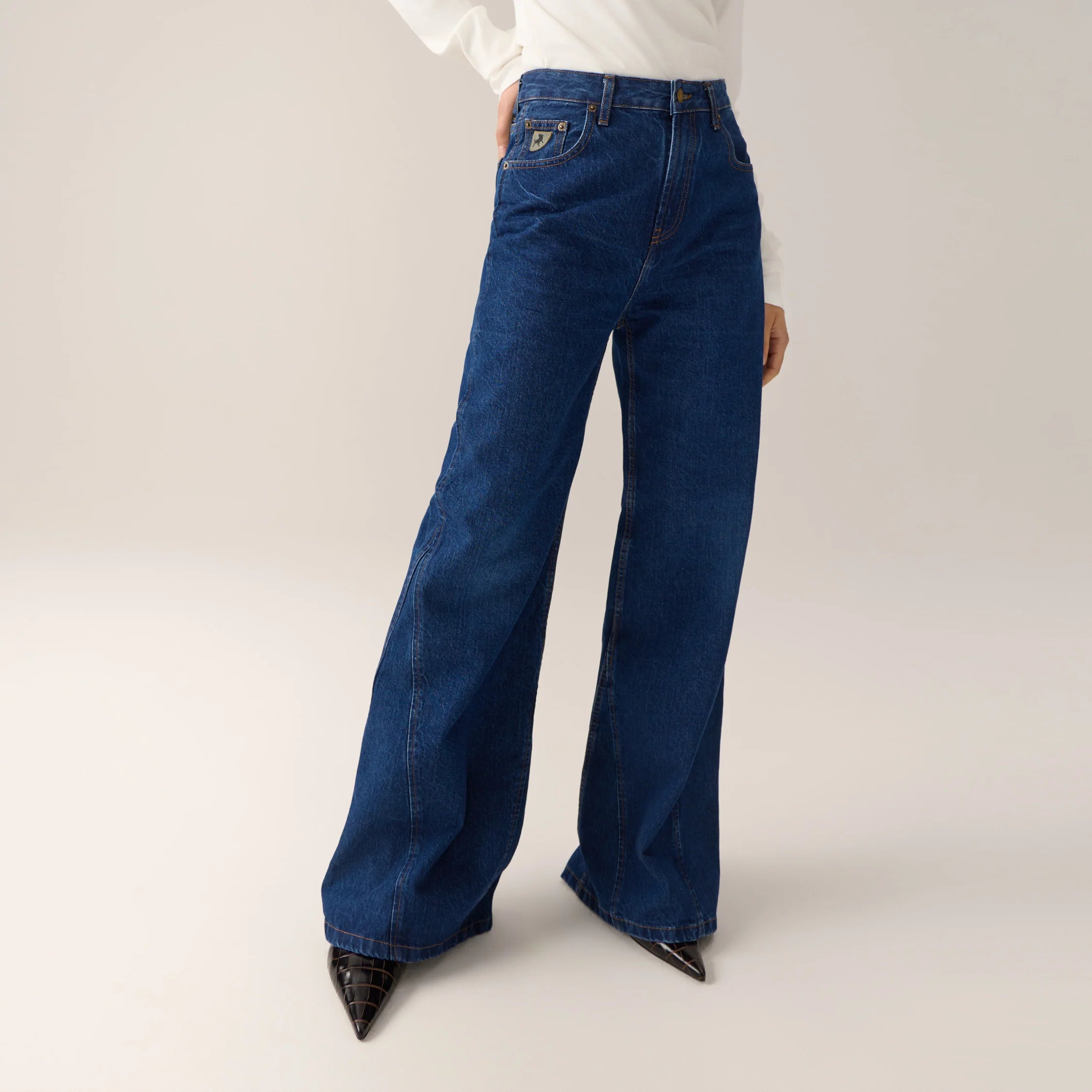 LOIS SKATER FLAIRE jeans FAINT STONE