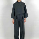 PEARL Pants flanel Charcoal
