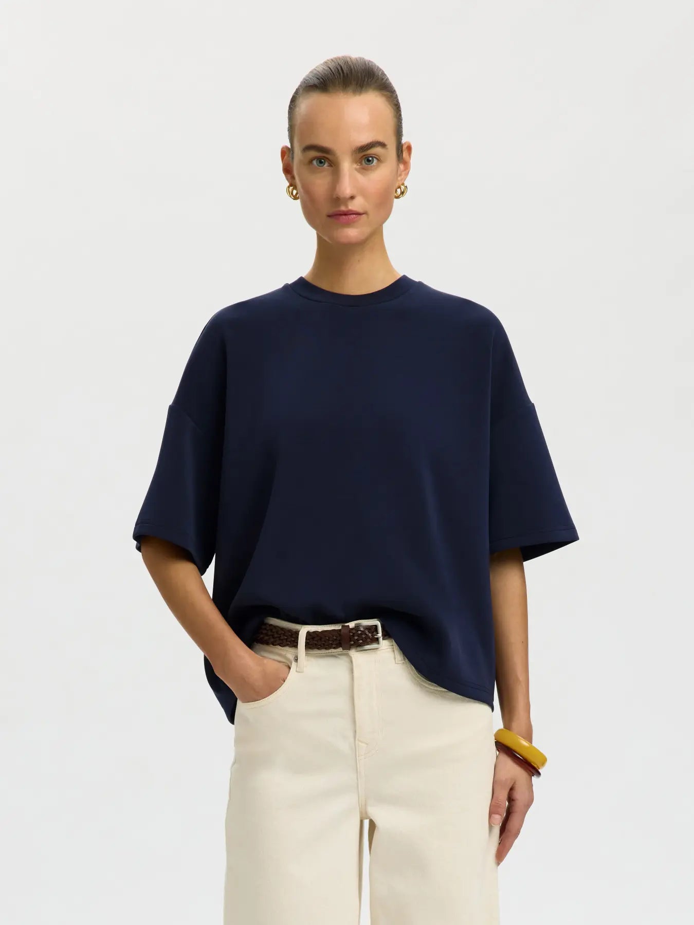 SLWOVERSIZED TENNY tee DARK SAPPHIRE