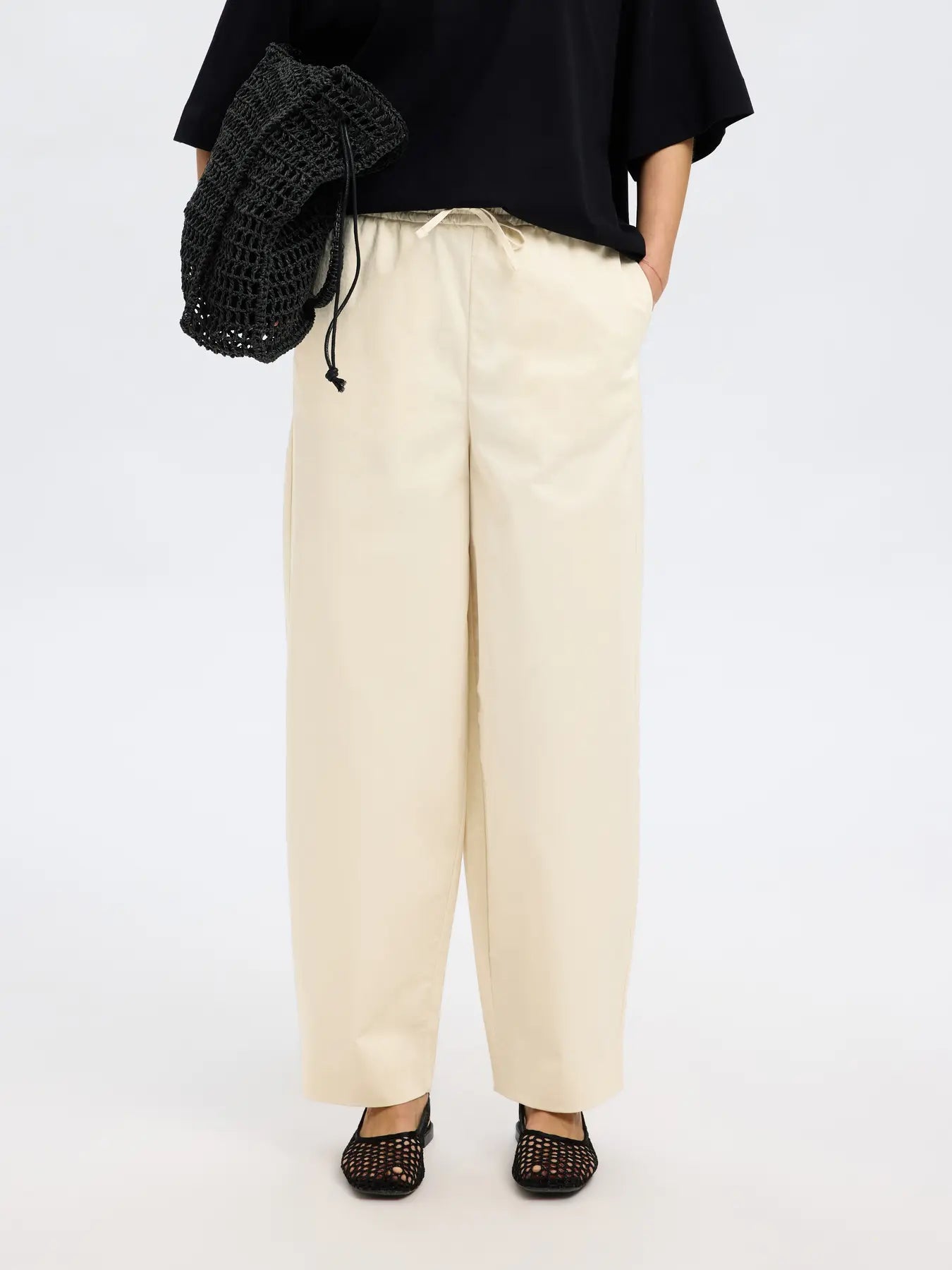 SLFJUMA Loose Barrel Pants BIRCH