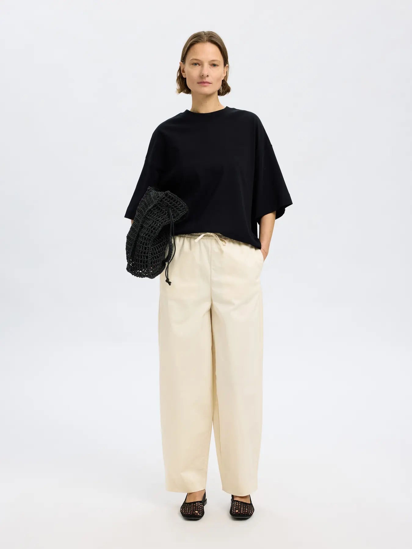 SLFJUMA Loose Barrel Pants BIRCH