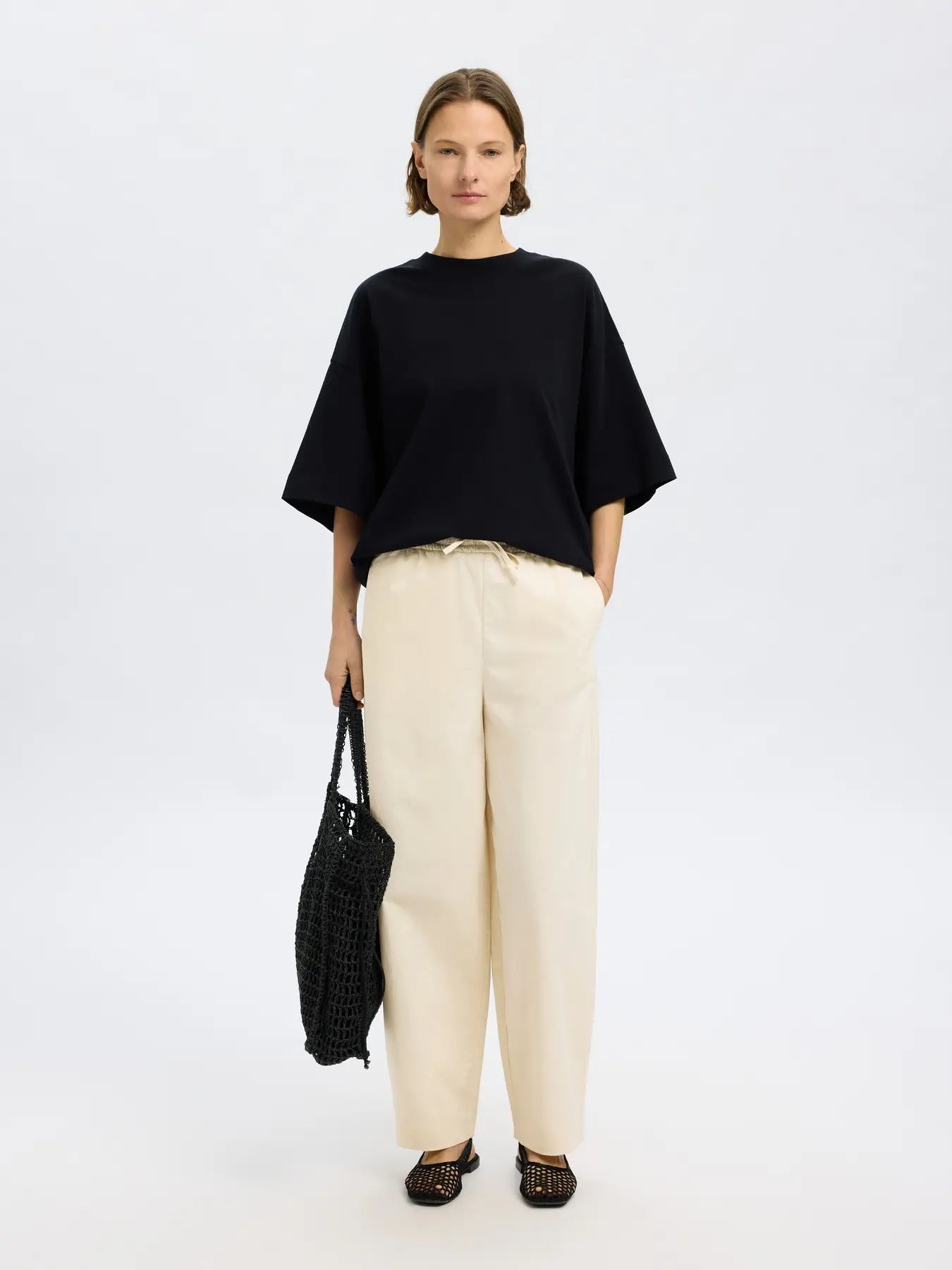 SLFJUMA Loose Barrel Pants BIRCH