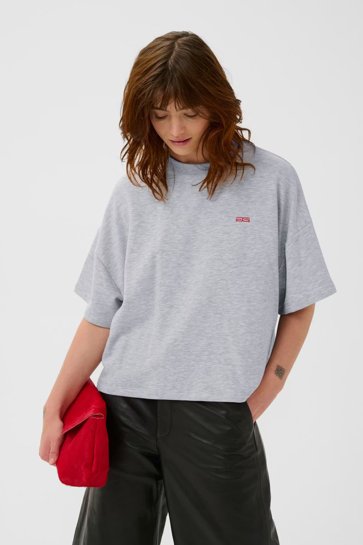 GZgilsa Sweat Tee - Ultra Light Grey Mel