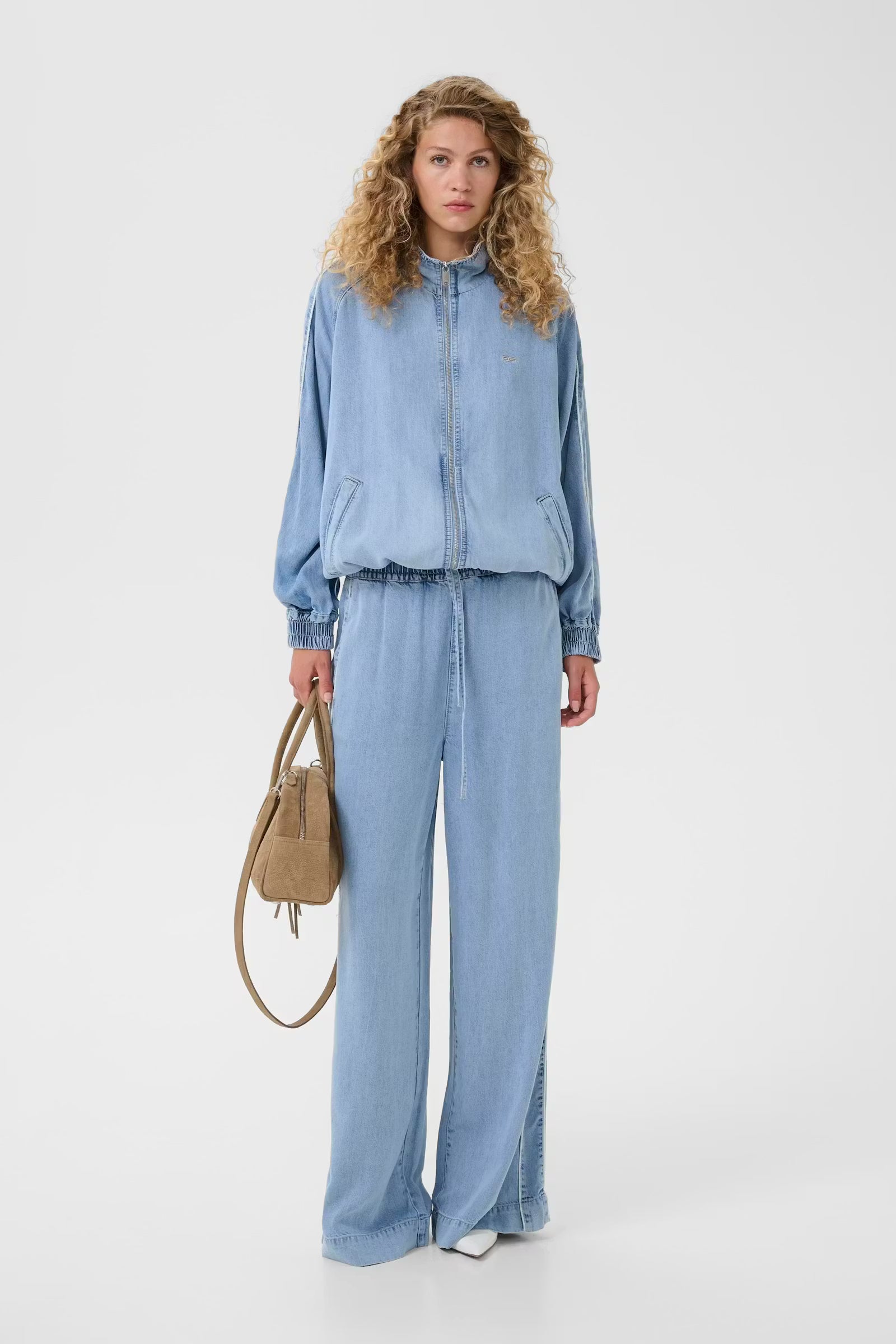 GZsea HW Pants - Mid Denim Blue