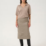 ALPHA SS Polo Pullover WARM SAND MEL