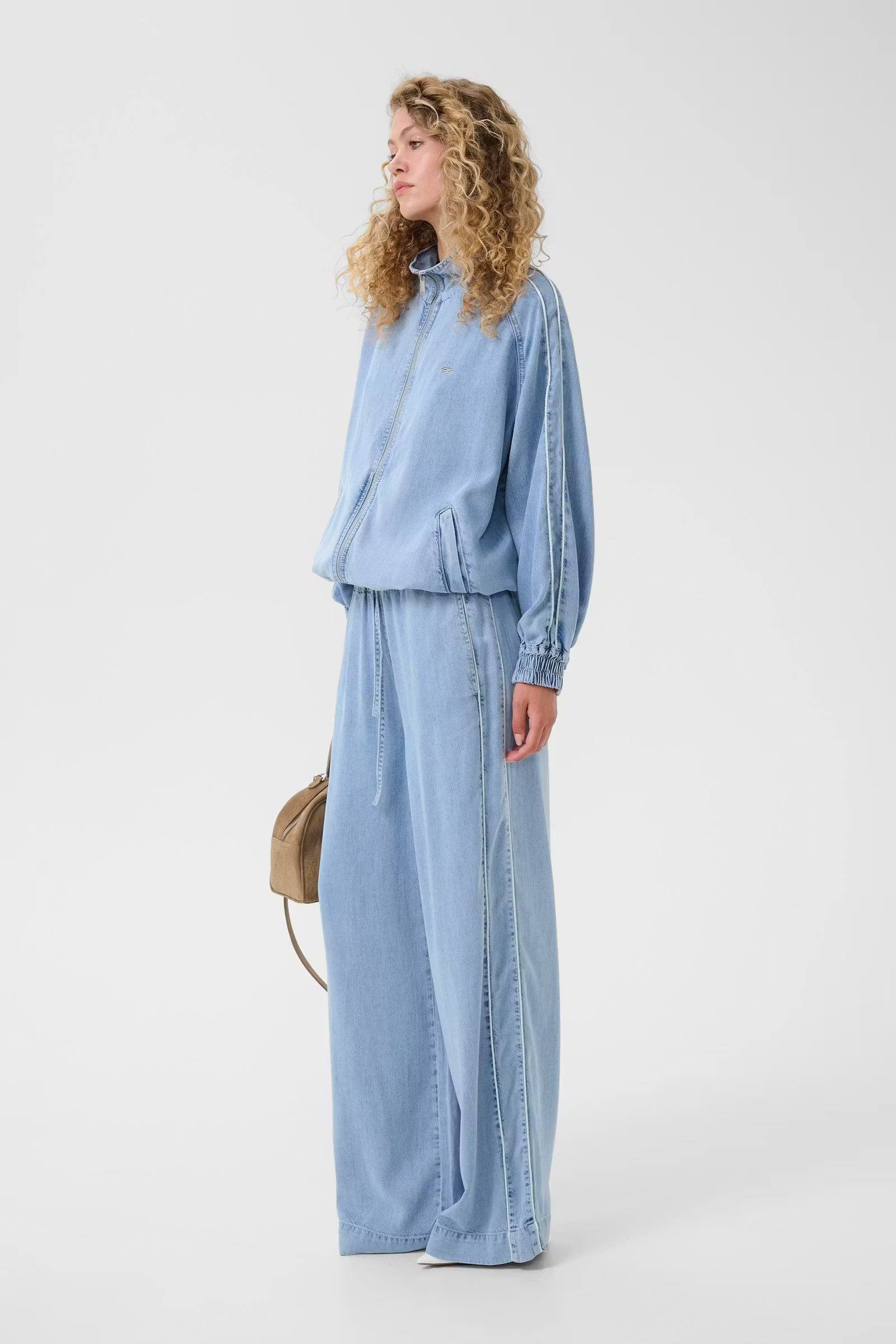 GZsea HW Pants - Mid Denim Blue