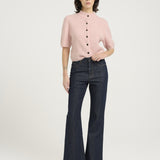 ALPHAGZ SS Short Cardigan ROSE MEL