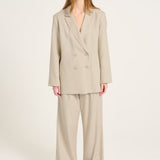 ELARAHGZ Linen Blazer
