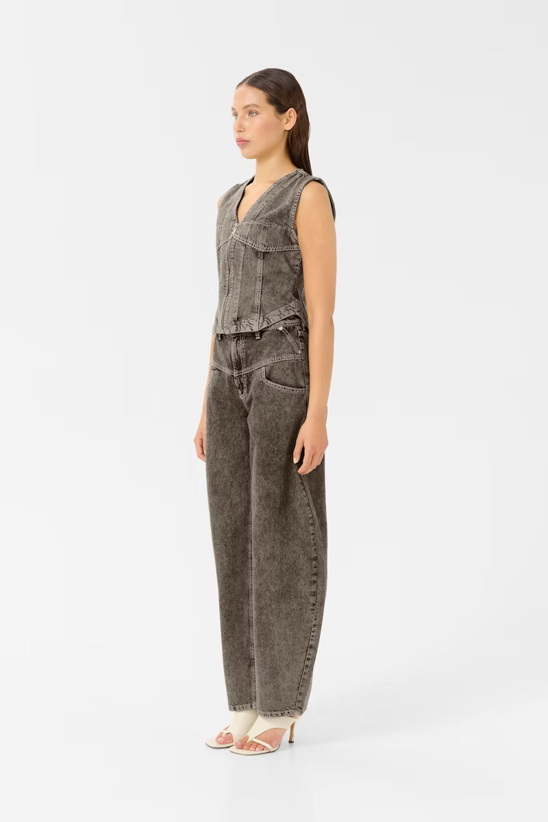 GZ JOSIE HW Barrel jeans Greige