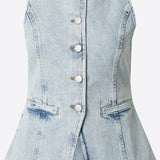 LYLA Denim vest Light blue