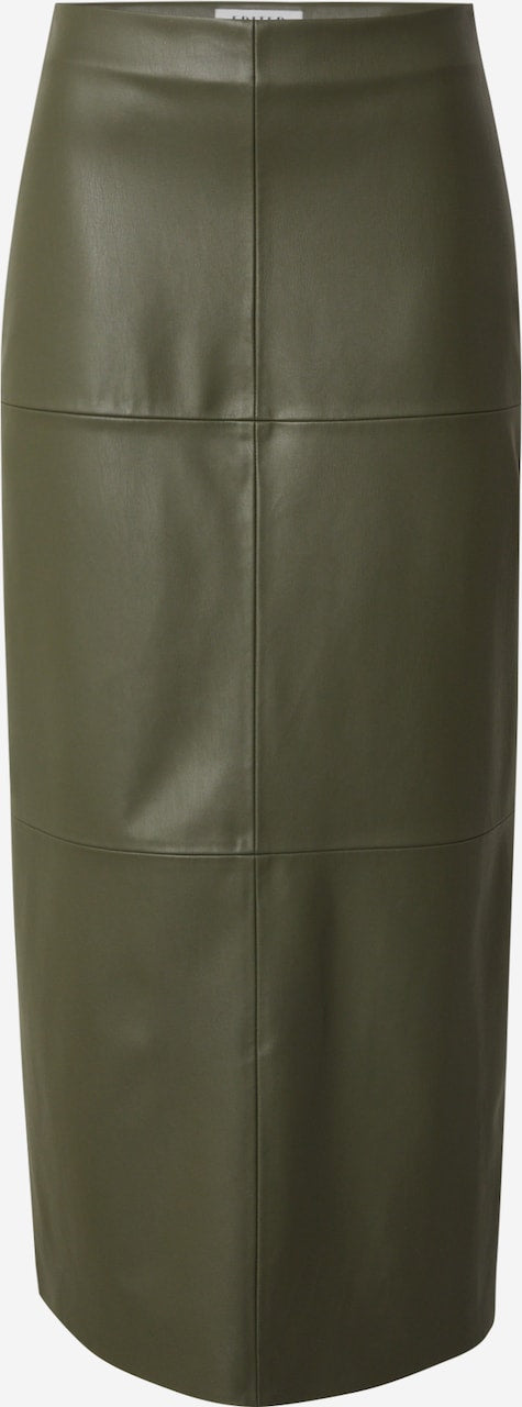 JELLA PU Skirt - Grape Leaf