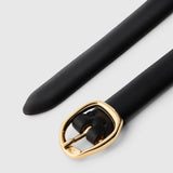SLFFELINE Slim Leather Belt BLACK