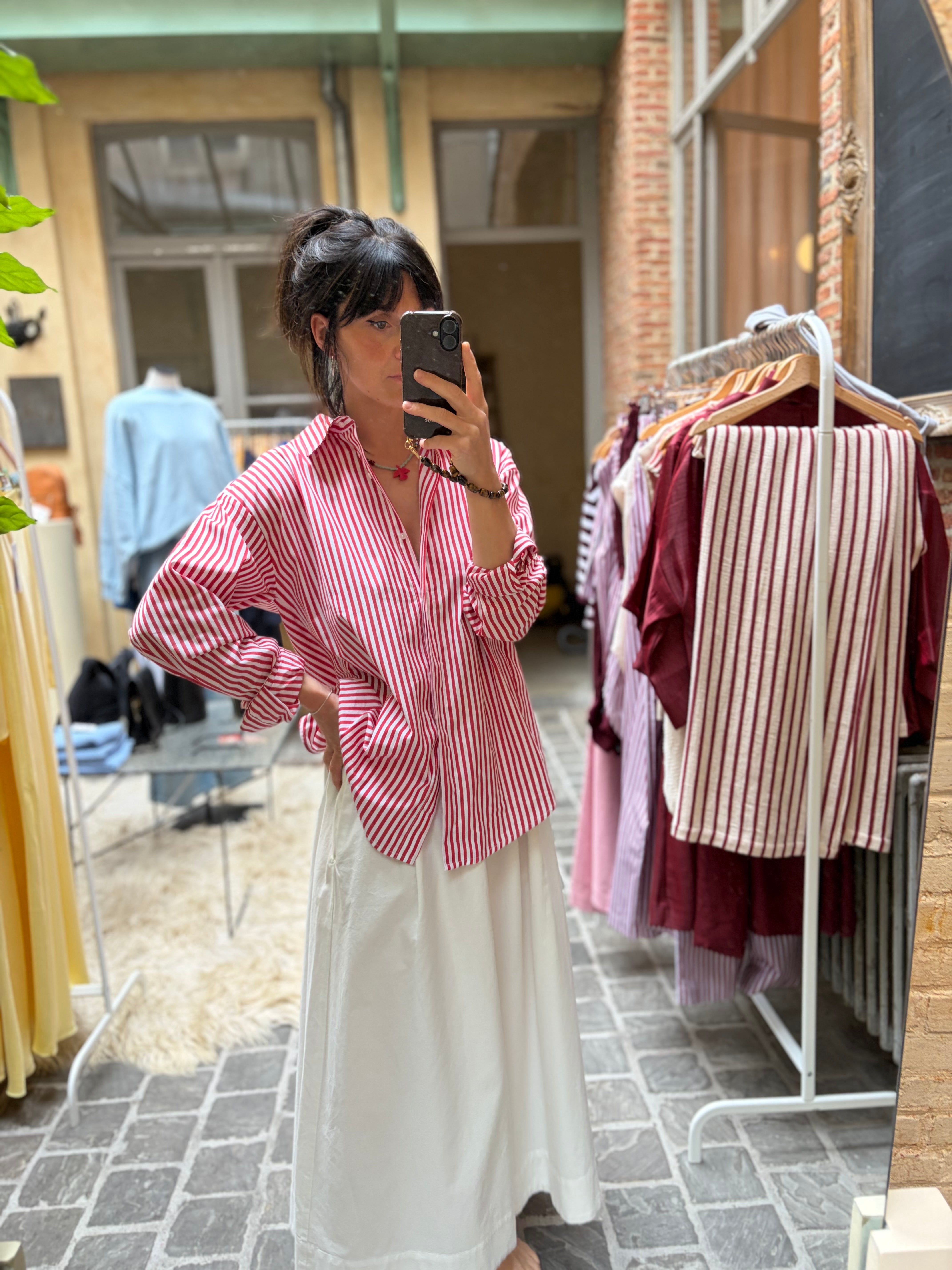 MAX Shirt - Red Striped