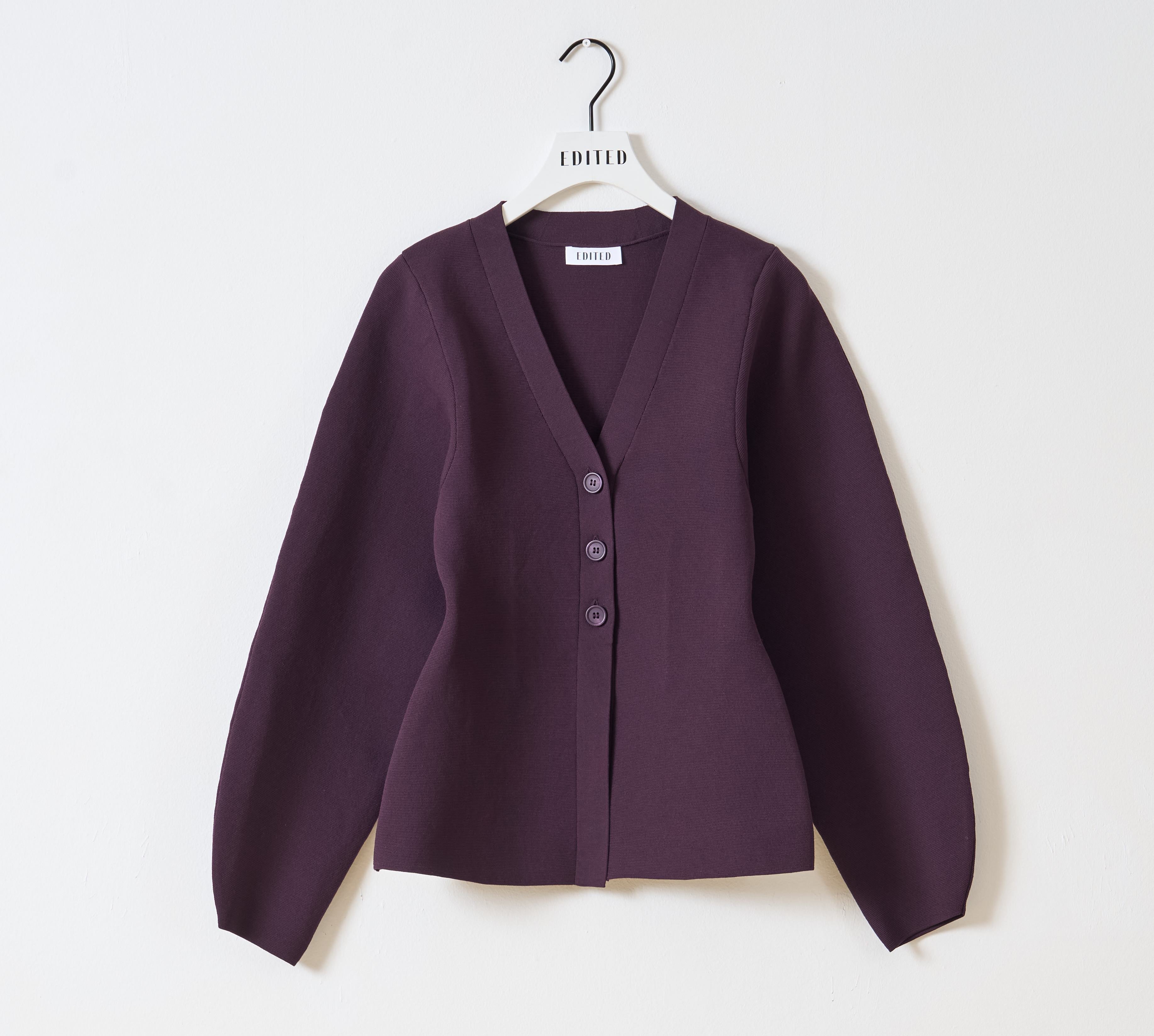 KENDAL Cardigan - Plum Perfect