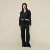 LOIS Pia linen shirt Black