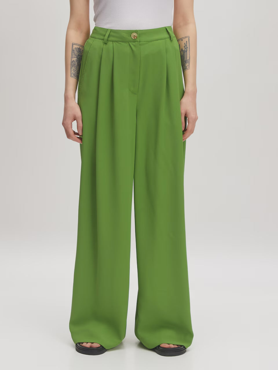 JOCELYNE Trousers FOREST GREEN