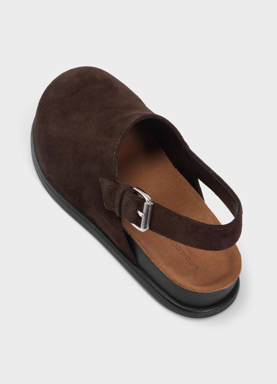 EFFIE sandals BROWN SUEDE