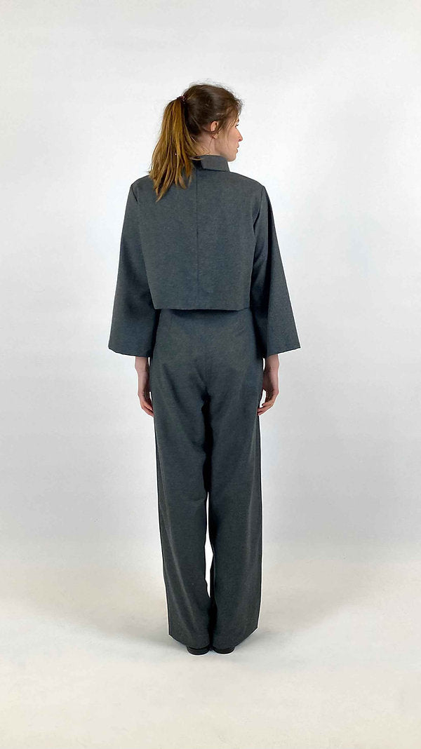 PEARL Pants flanel Charcoal