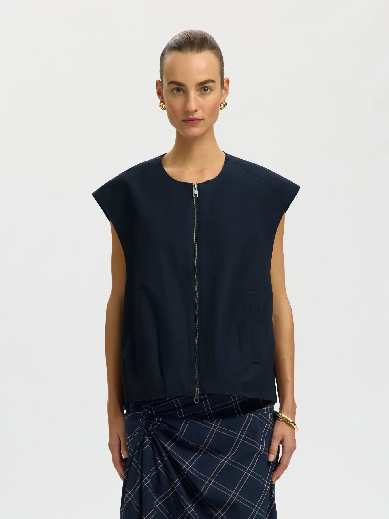 SLWKYLIE vest DARK SAPPHIRE