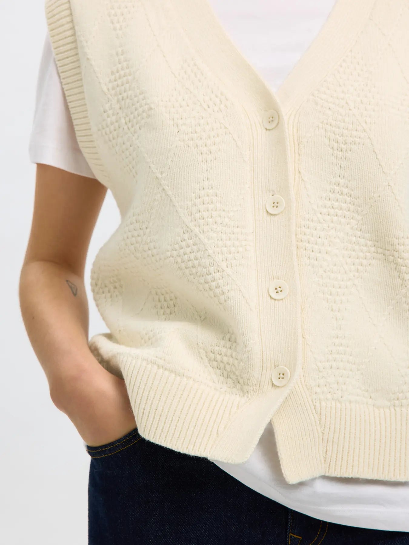 SLFEA Knit Button Vest
