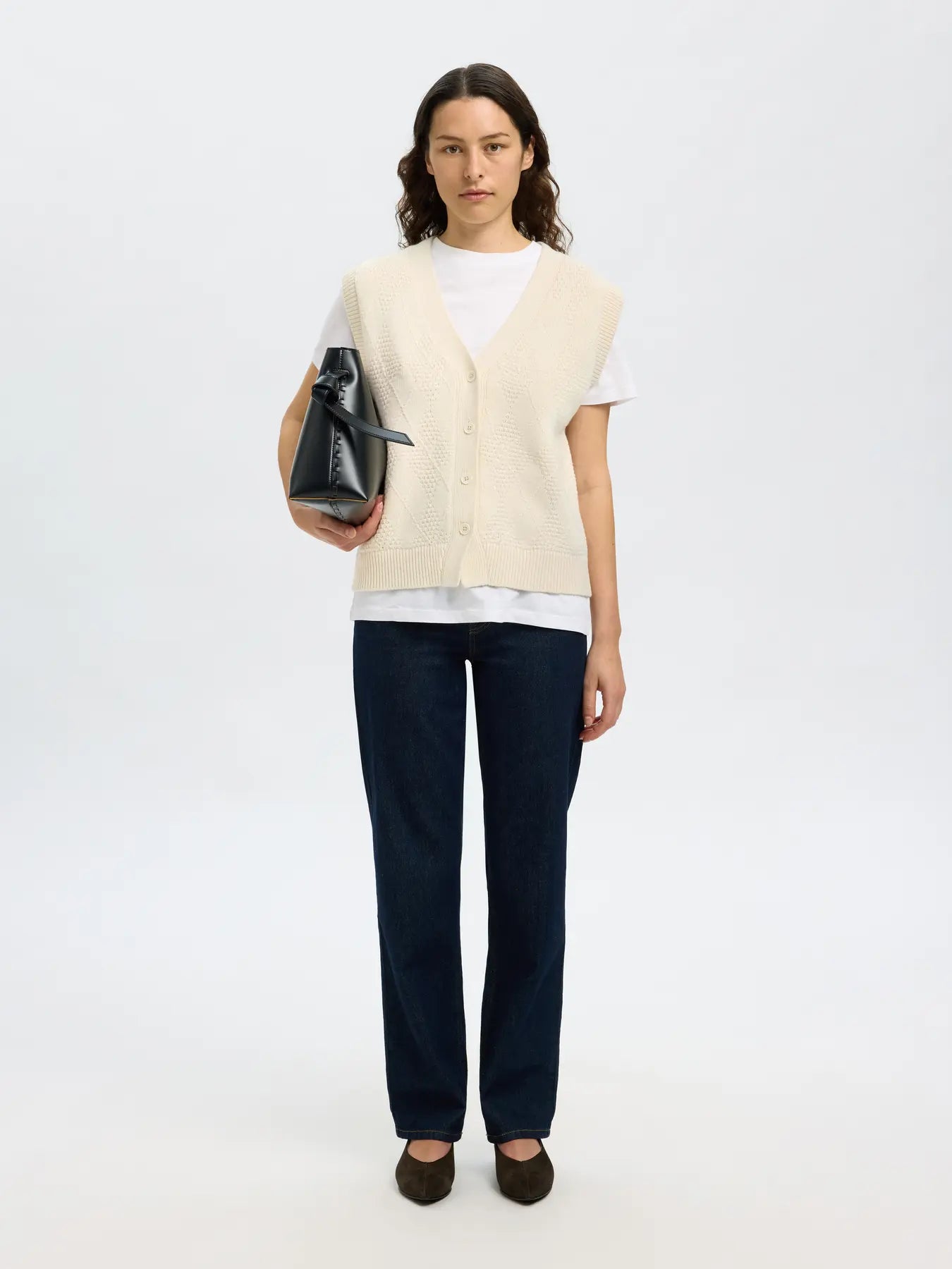 SLFEA Knit Button Vest