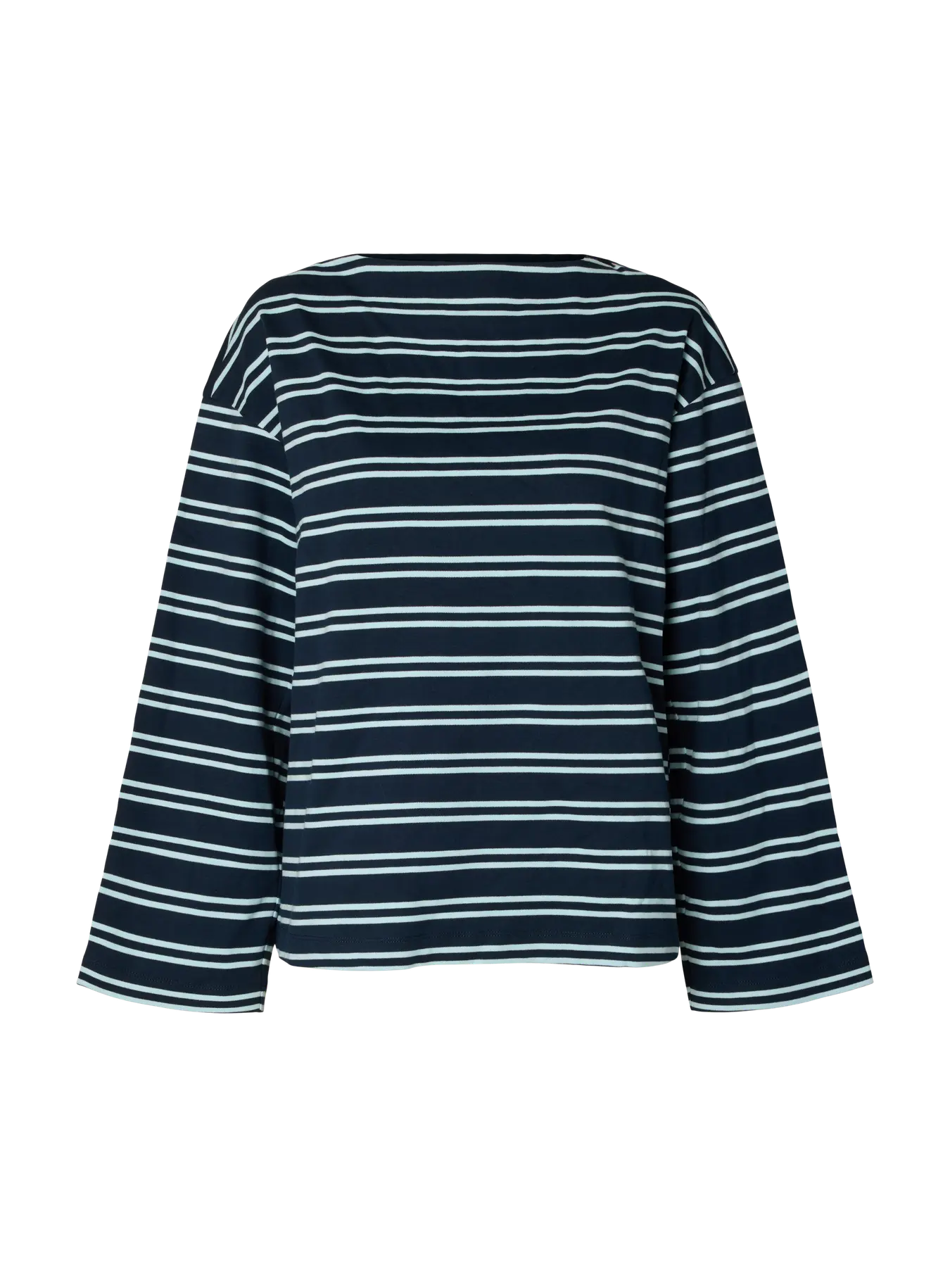 SLFPOLLY LS Boatneck striped tee Dark Sapphire
