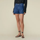 LOIS - SANDRA-C Short Veined Dark Jeans