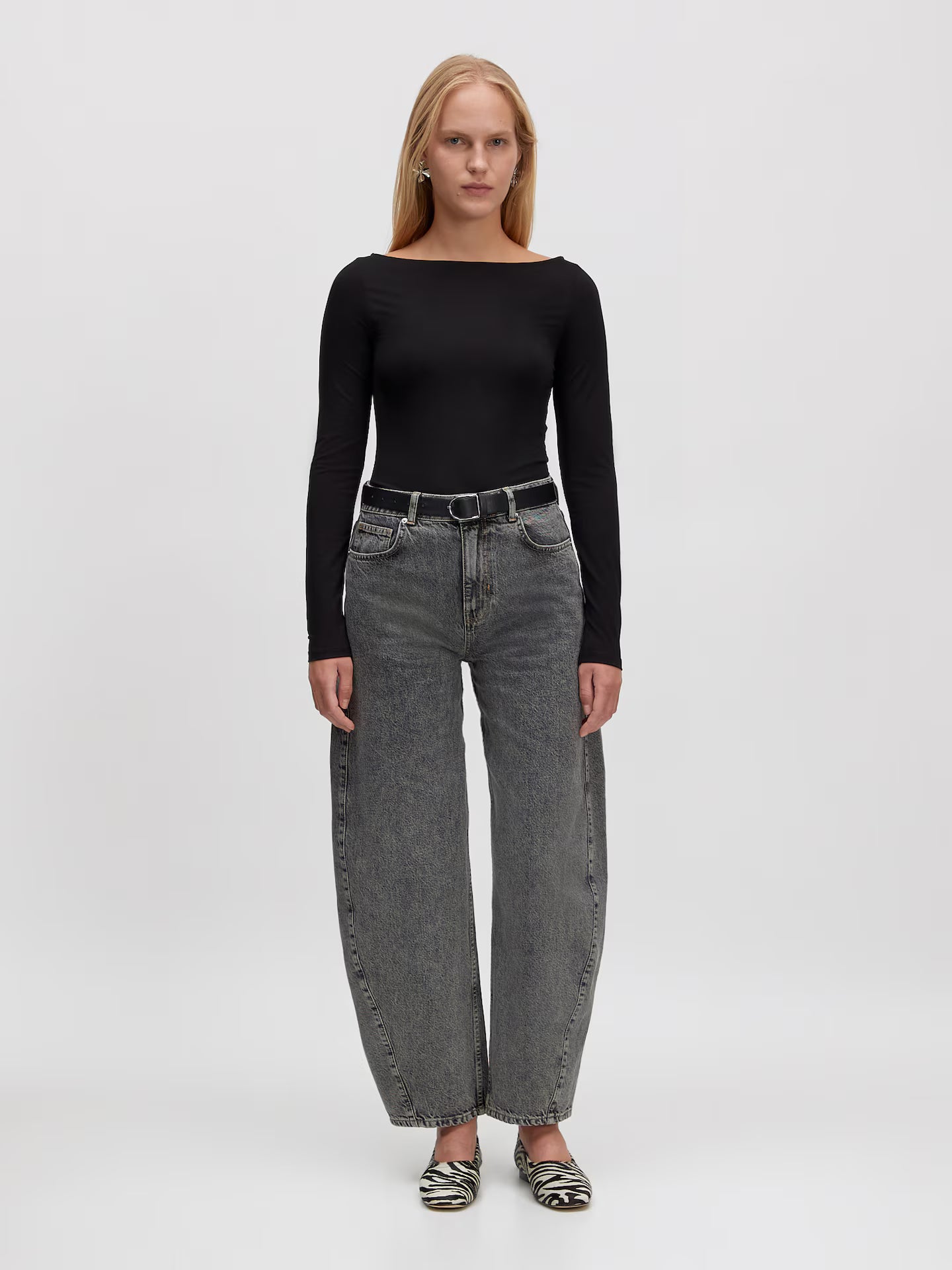 CAMILLA Denim Trousers - Grey Denim