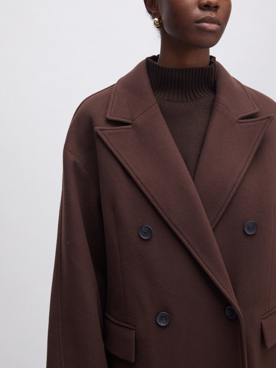 HAIMA Oversized Coat BROWN