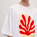 XIA Oversize T-shirt Coral Print