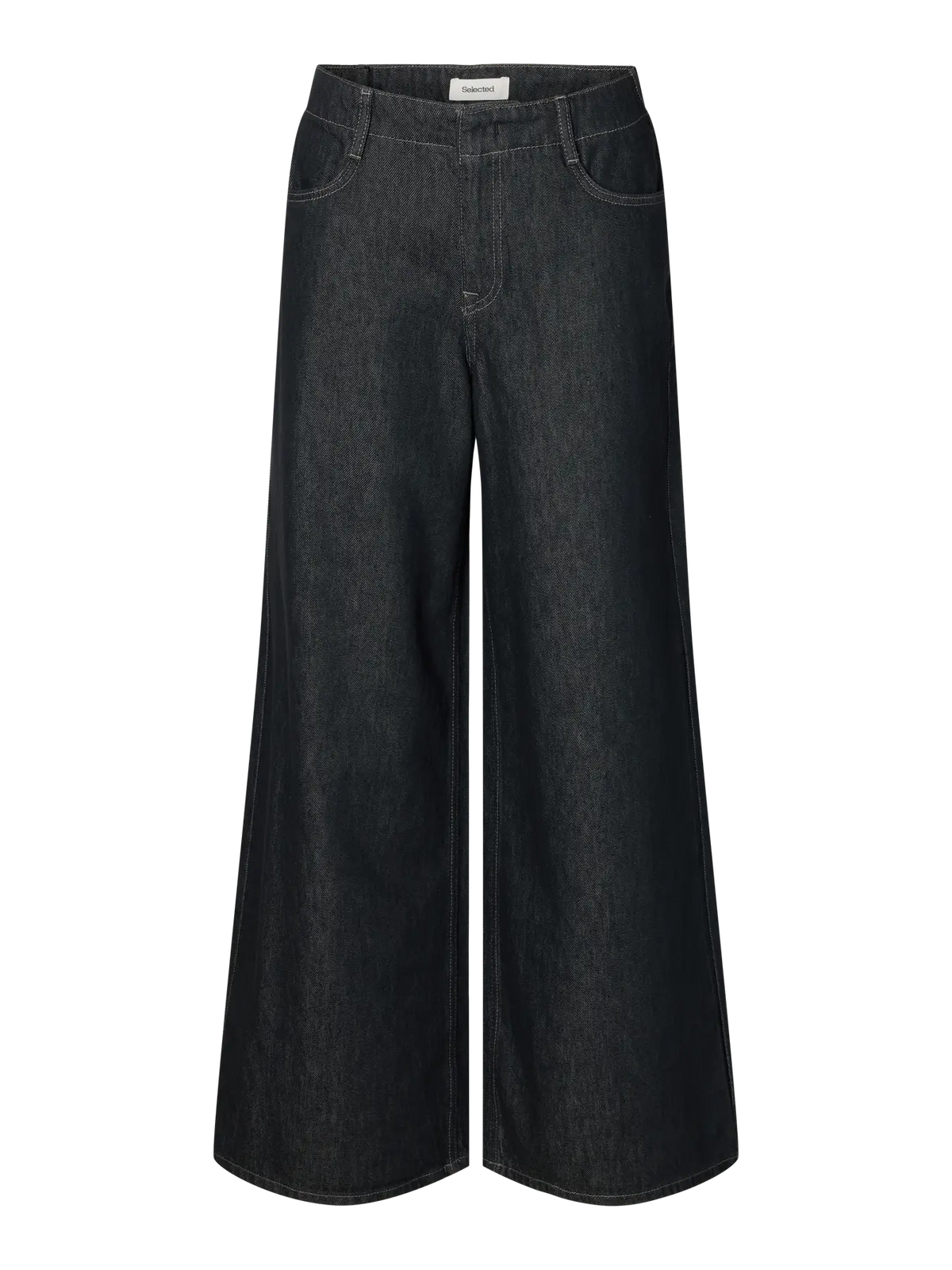 SLWEXTRA Wide Bora Jeans - Dark Grey Denim