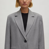 KAINOA Blazer with brooch Grey melange