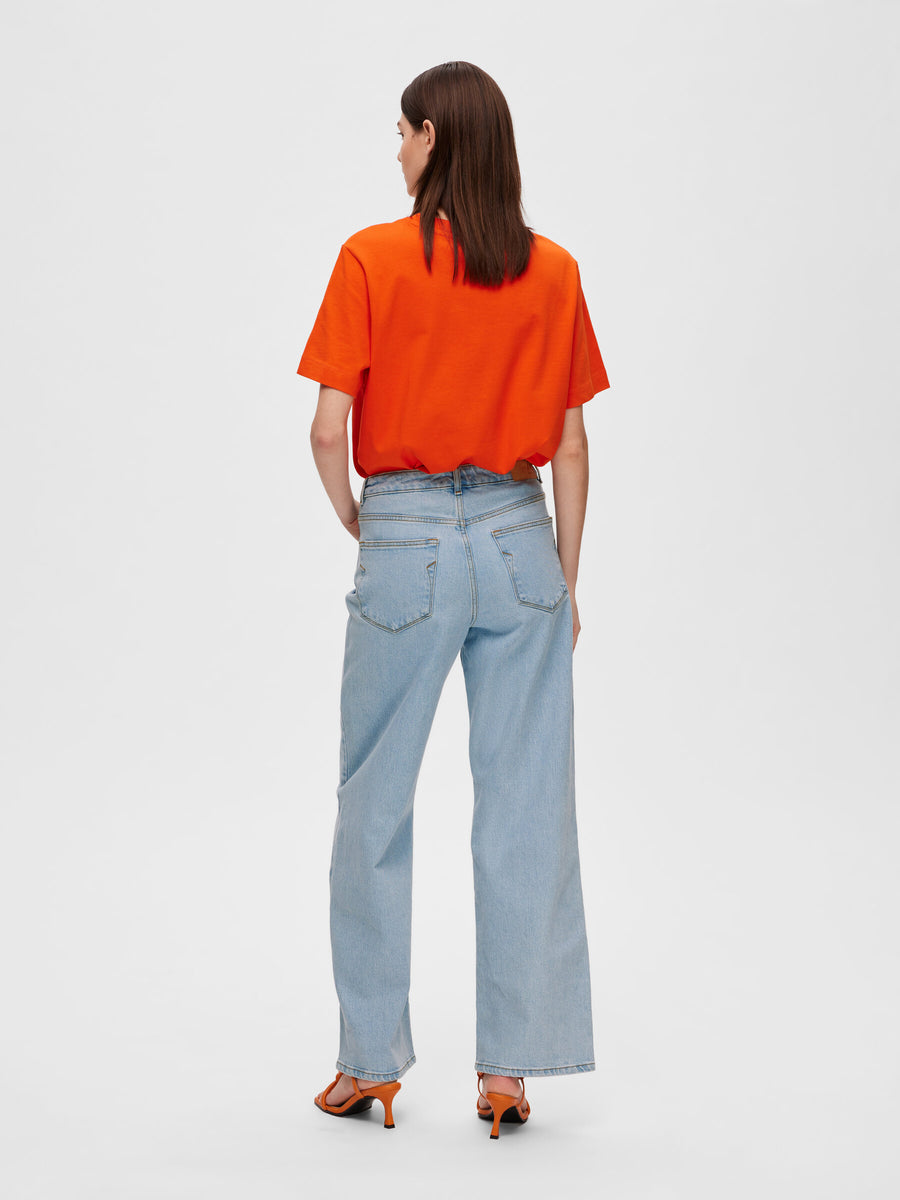 SLFALICE HW Wide LON SKY Jeans