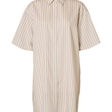 SLFLANA Short shirt dress Birch/Stripes