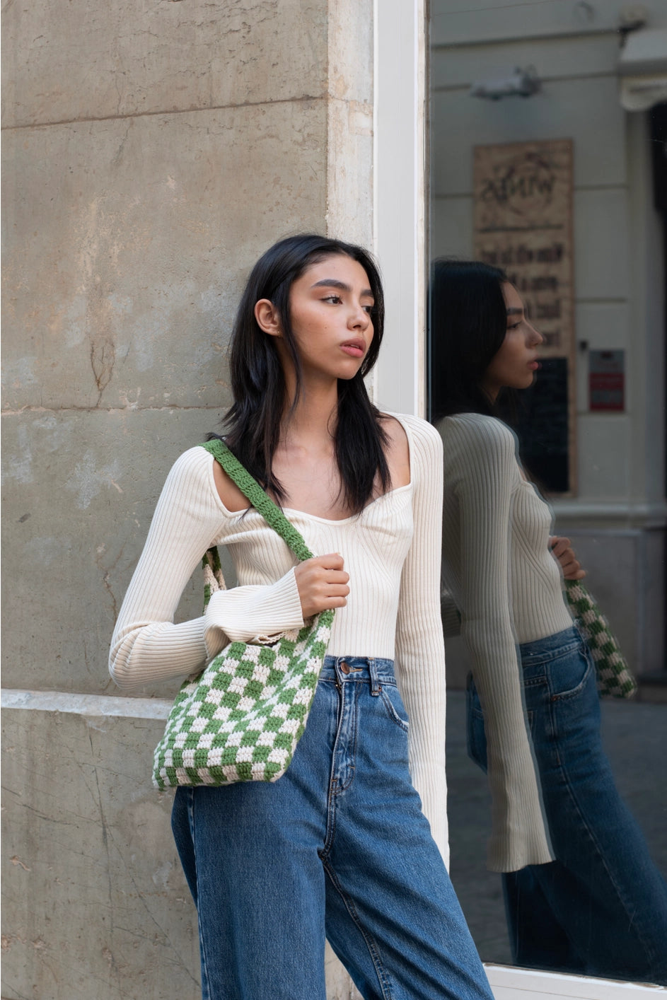 PAULETTE bag Crochet Bag GREEN