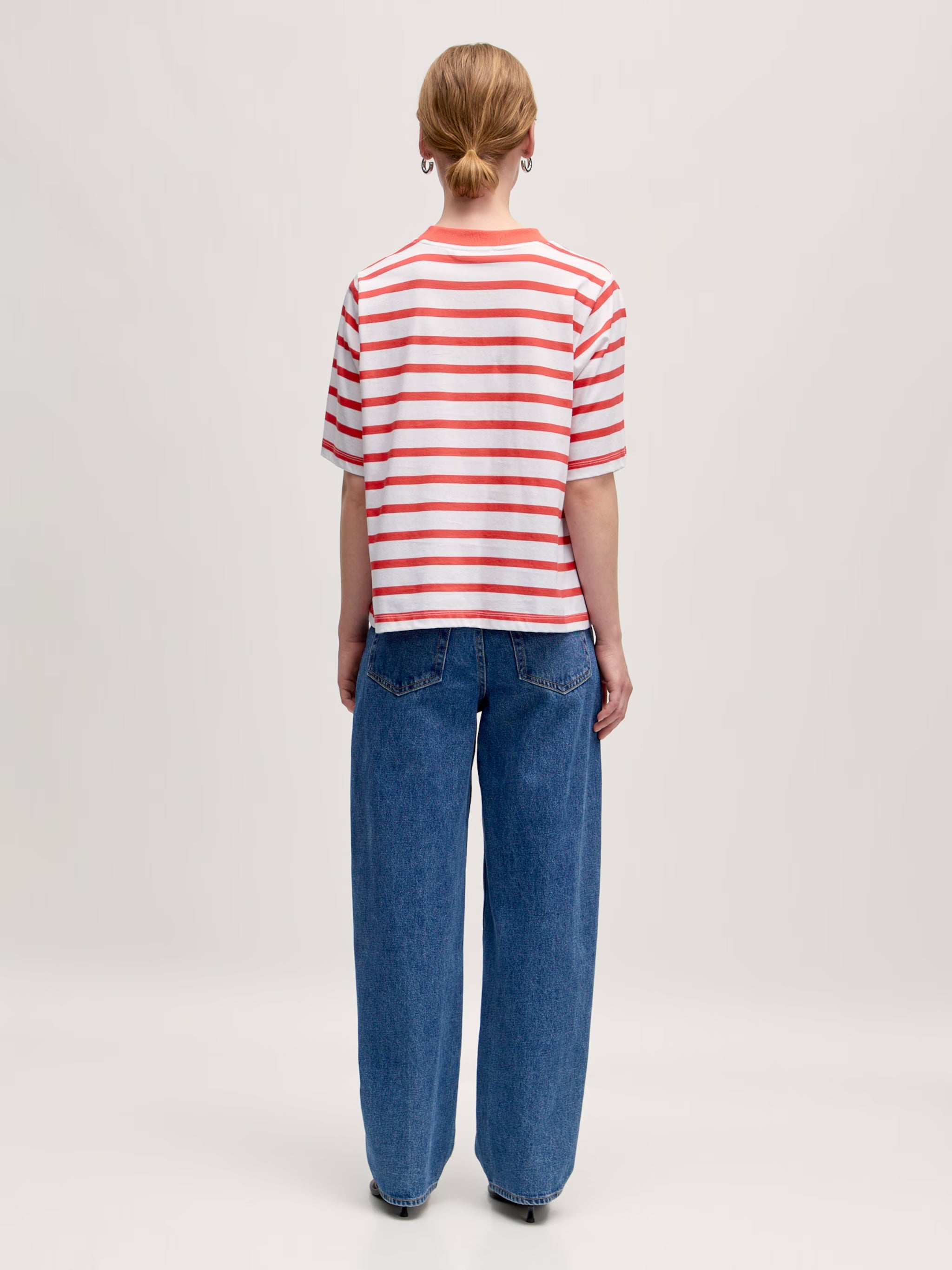 NOLA T-shirt Striped Red