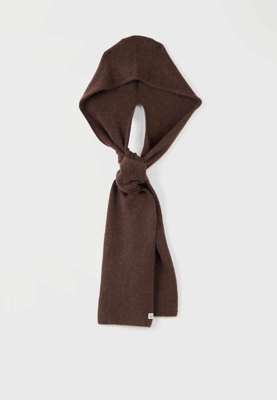 BONDIE Hope Hood Scarf - Hot Fudge