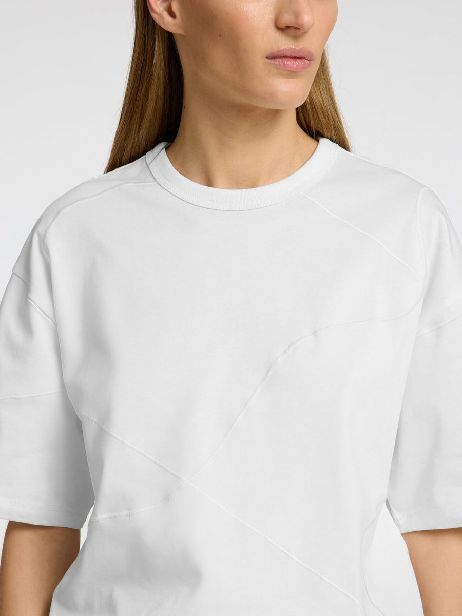 SLFPENNY Embroidered tee Snow white