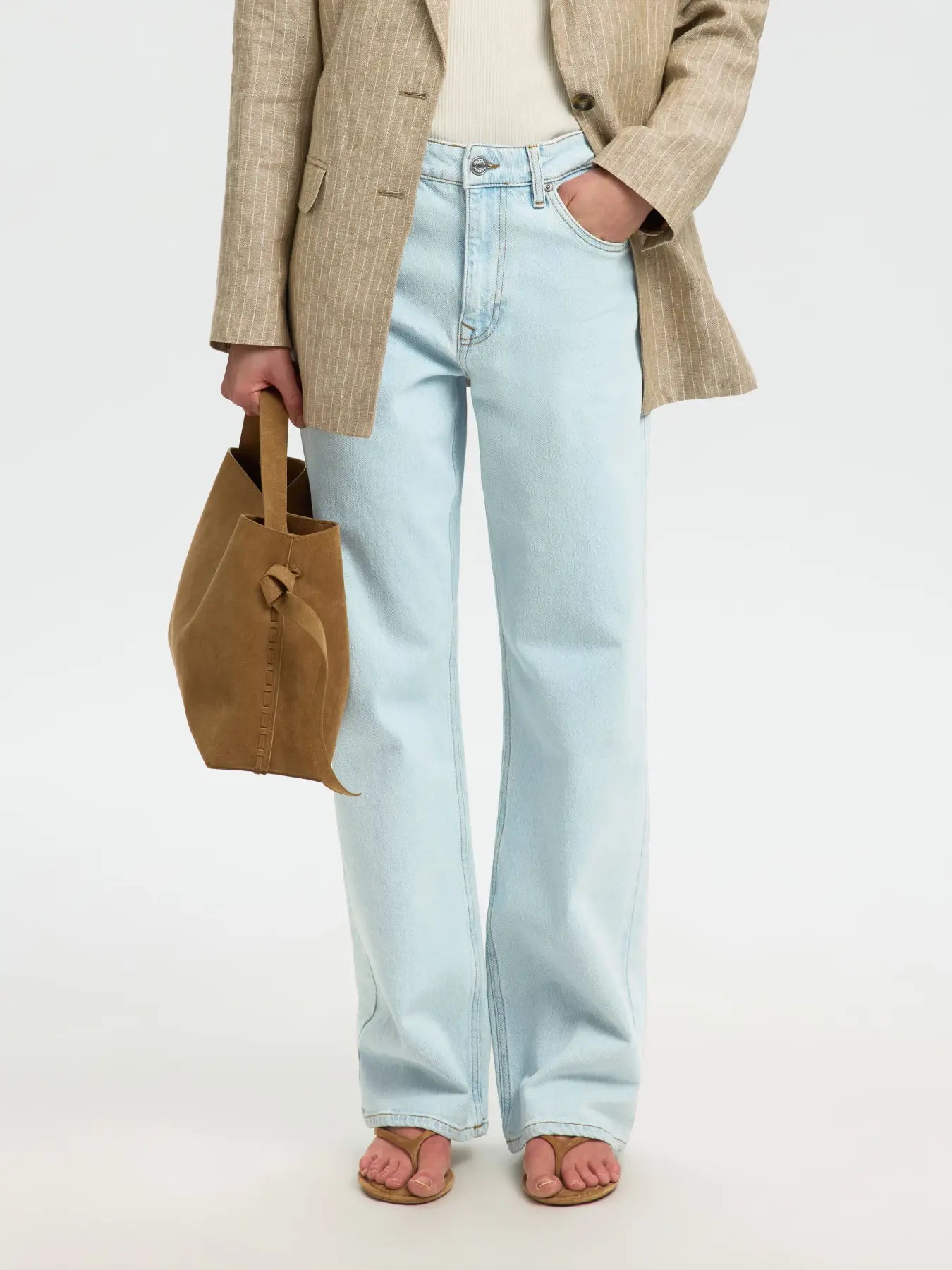 SLWWIDE BEA-KORI Jeans SKYBLUE