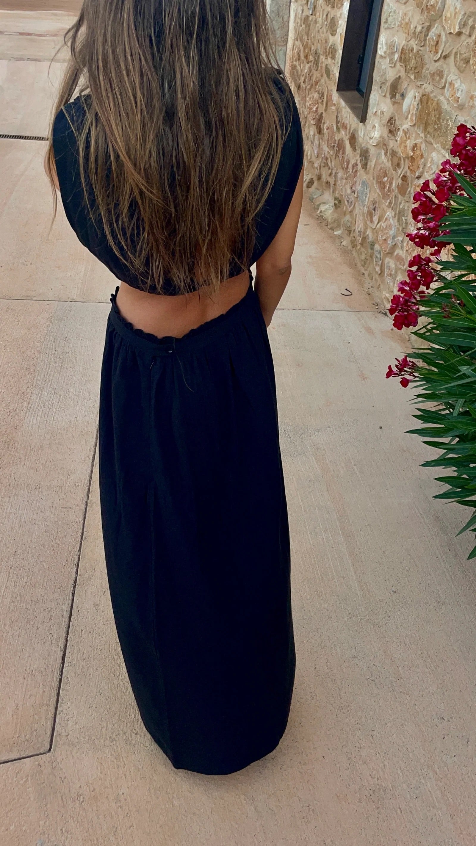 MANON Long skirt Black