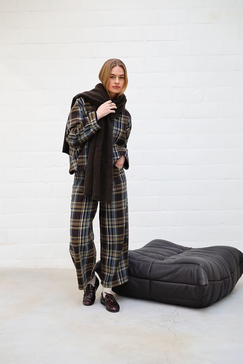 PENNY Pants - Carreaux BROWN