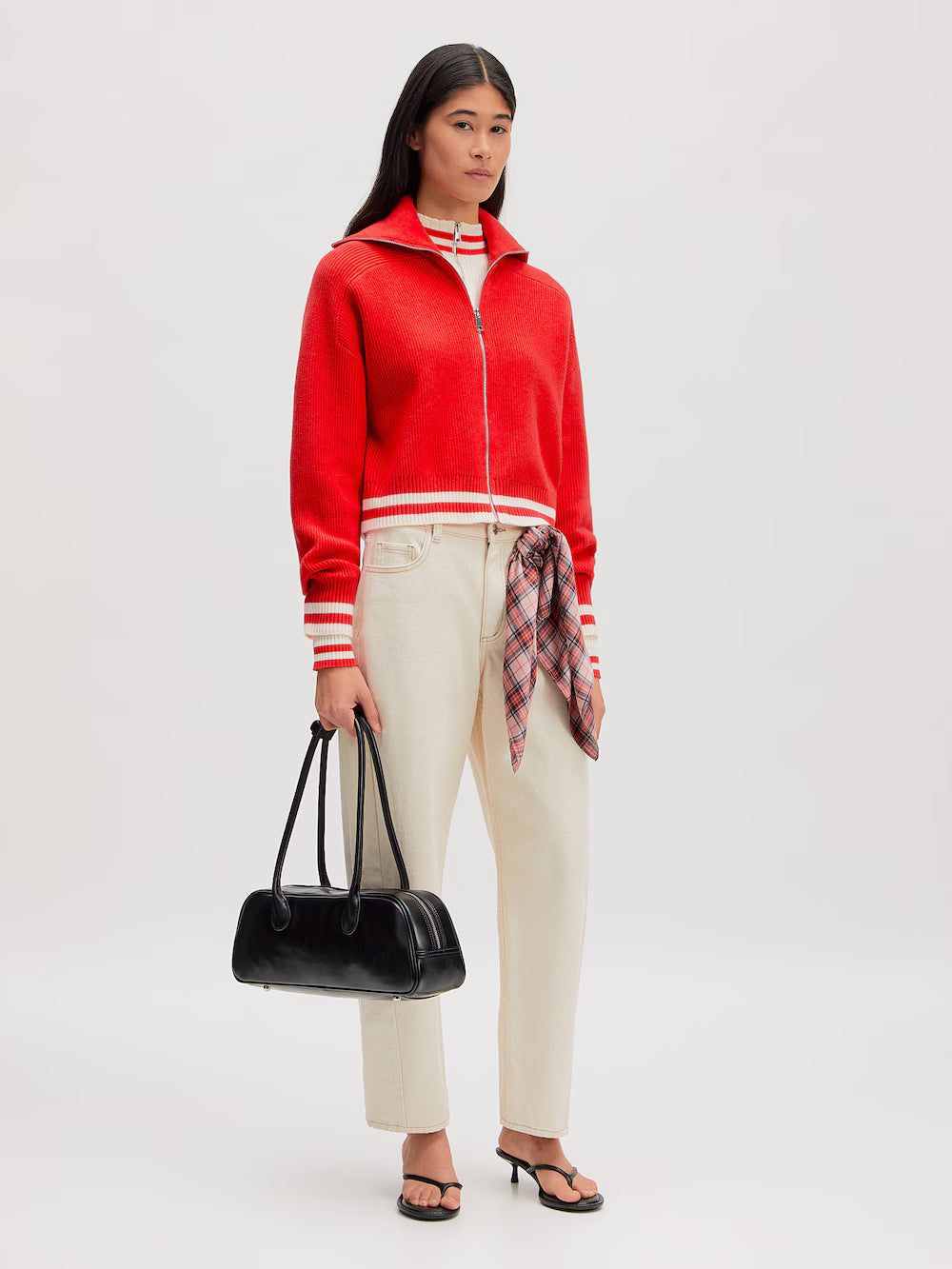 LUCILA knit cardigan RED