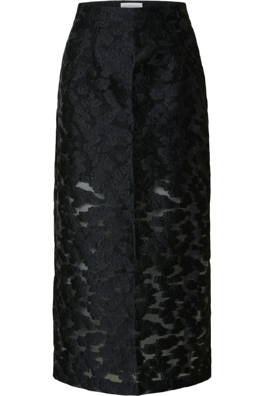 SLFPANDORA HW Ankle slit skirt Black