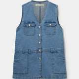ALBERTINE Dress Denim blue