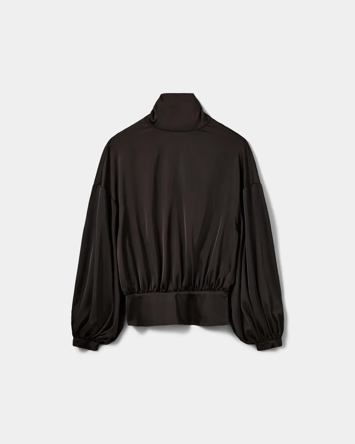 AMBERSW Satin Blouse - Black