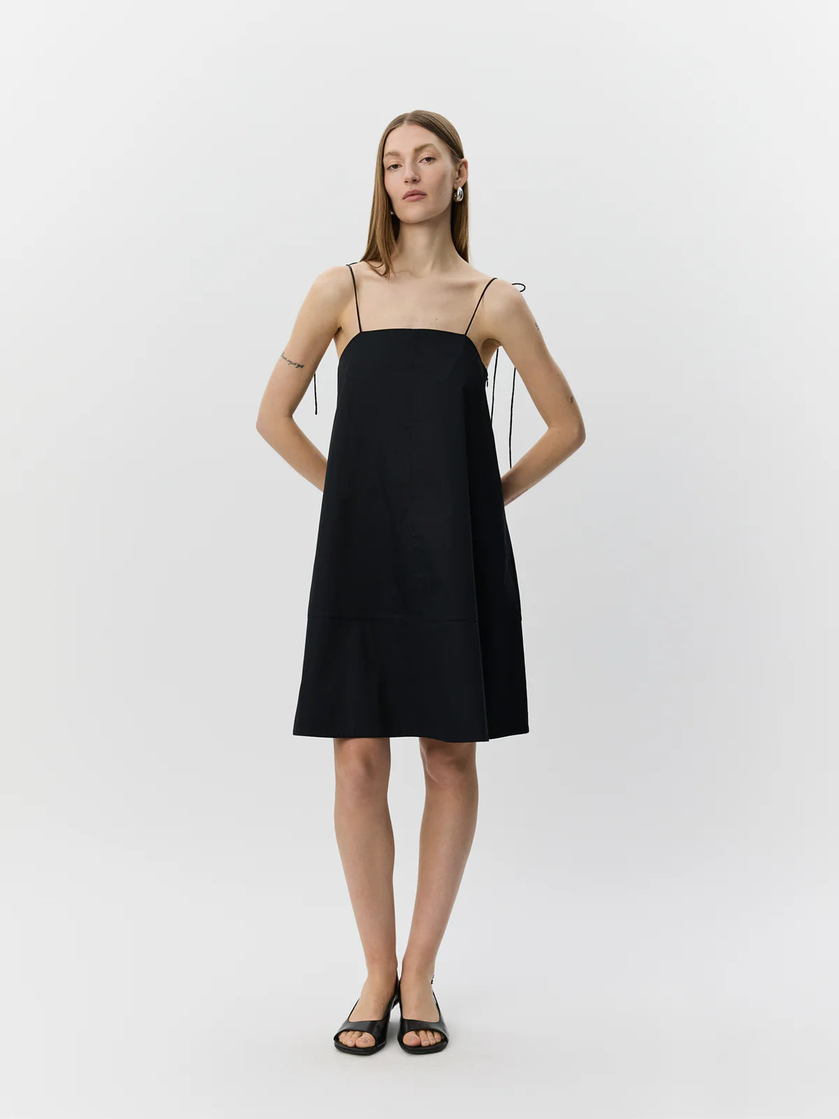 ANAYASW A-shape mini dress BLACK