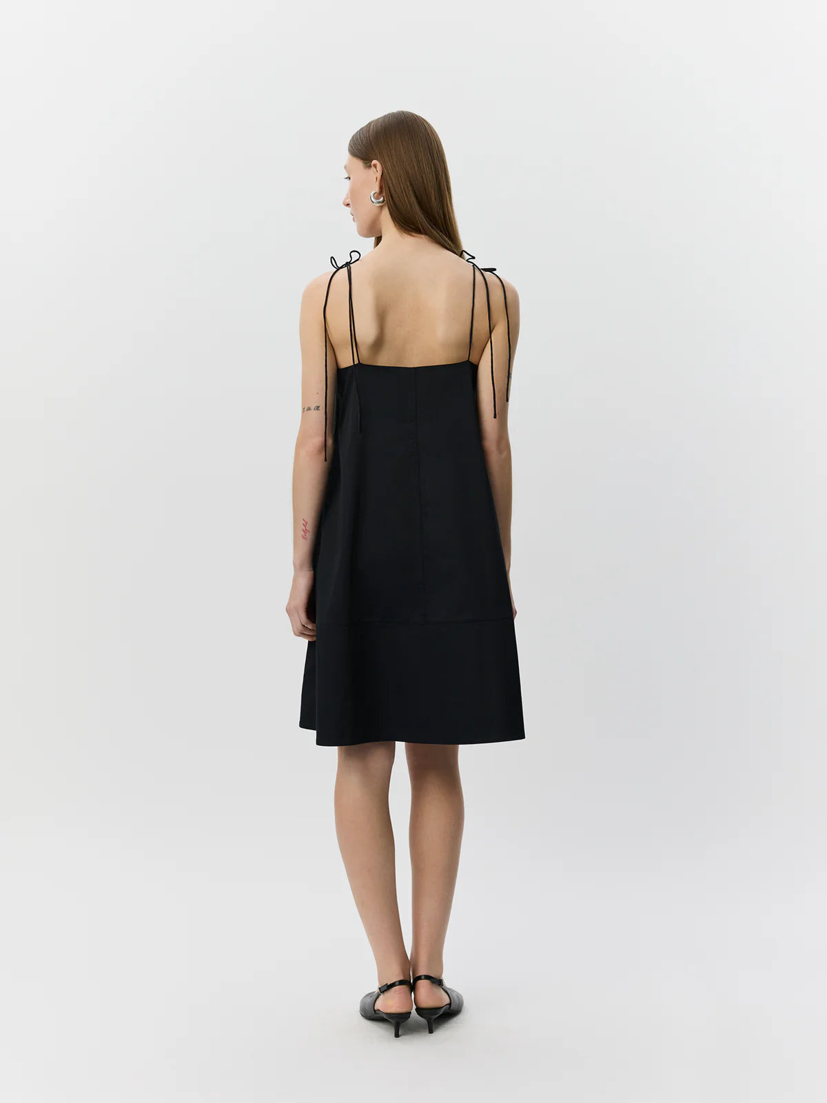 ANAYASW A-shape mini dress BLACK