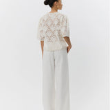 ATHENA Trousers Off white
