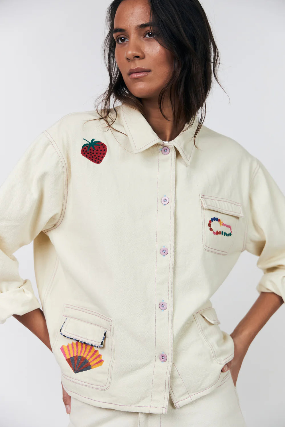 APRILLL Jacket LS CREME